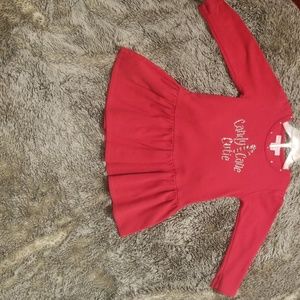 Girls Xmas dress with silver rhinestones